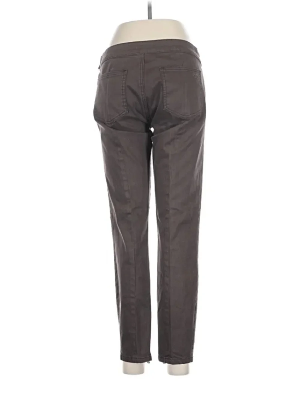 Tory Burch Casual Legging Pants Washed Gray Zip Hem Stretch Skinny Size 29